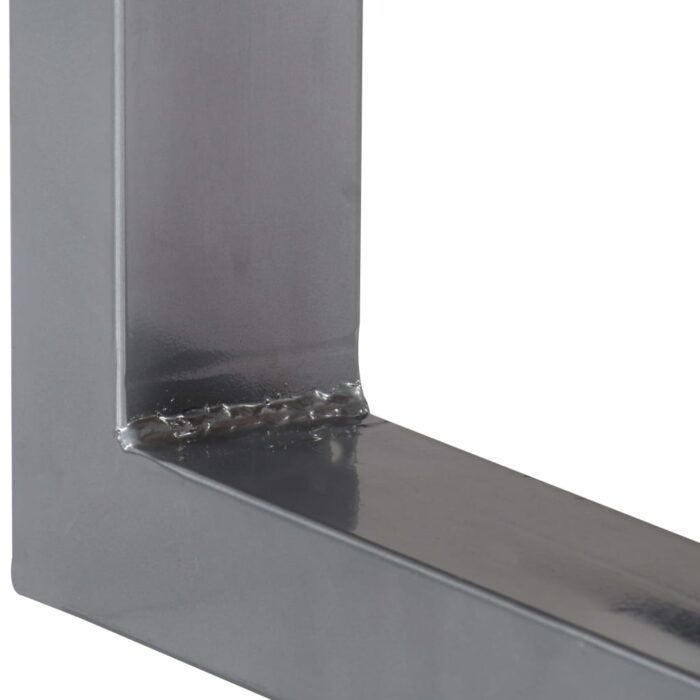 Table console 115x35x76 cm Bois d'acacia massif et fer – Image 2