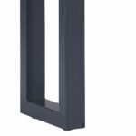 Table console Gris 115 x 35 x 76 cm Bois d'acacia massif et fer – Image 2