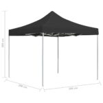 Tente de réception pliable Aluminium 3 x 3 m Anthracite – Image 5
