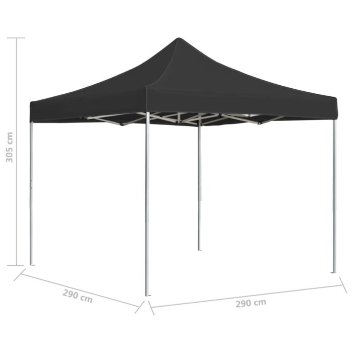 Tente de réception pliable Aluminium 3 x 3 m Anthracite – Image 5
