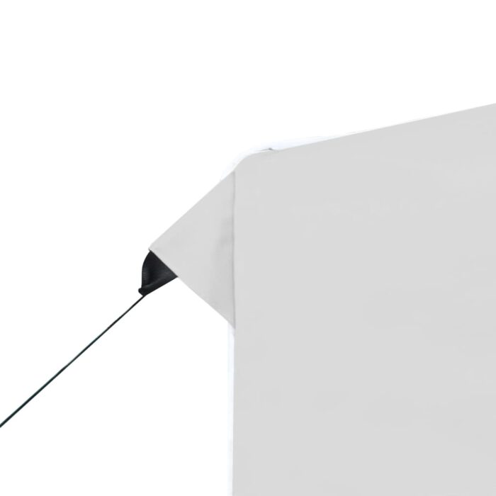 Tente de réception pliable avec parois Aluminium 3x3 m Blanc – Image 7