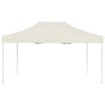 Tente de réception pliable Aluminium 4,5x3 m Crème – Image 2