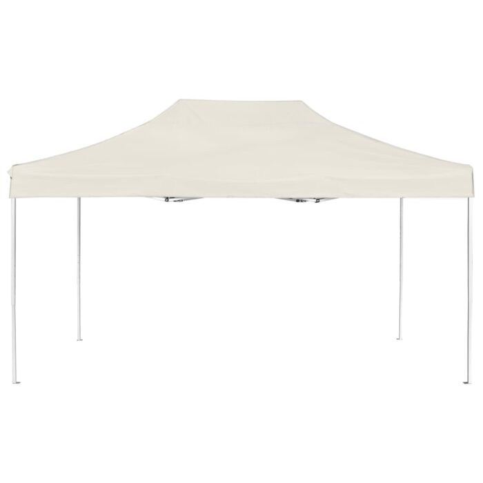 Tente de réception pliable Aluminium 4,5x3 m Crème – Image 2