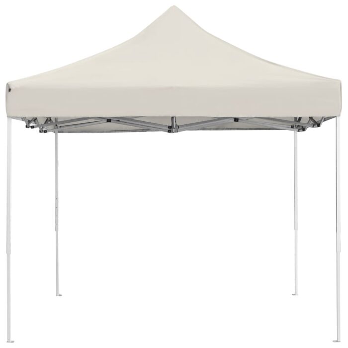 Tente de réception pliable Aluminium 4,5x3 m Crème – Image 3