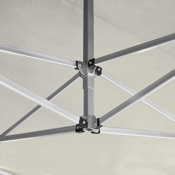 Tente de réception pliable Aluminium 4,5x3 m Crème – Image 6