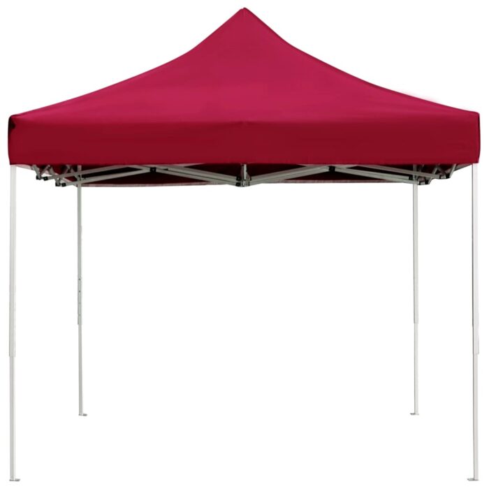 Tente de réception pliable Aluminium 4,5x3 m Bordeaux – Image 3