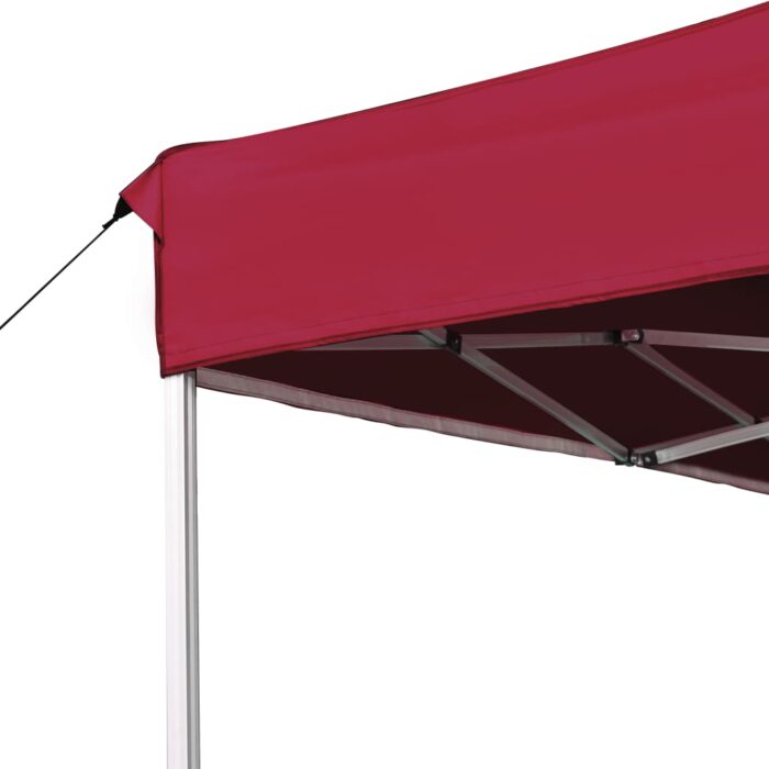 Tente de réception pliable Aluminium 4,5x3 m Bordeaux – Image 4