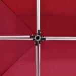 Tente de réception pliable Aluminium 4,5x3 m Bordeaux – Image 5