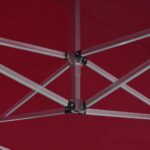 Tente de réception pliable Aluminium 4,5x3 m Bordeaux – Image 6