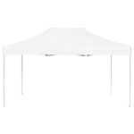 Tente de réception pliable Aluminium 4,5x3 m Blanc – Image 2
