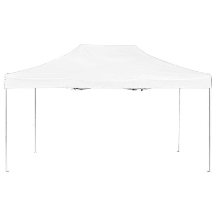 Tente de réception pliable Aluminium 4,5x3 m Blanc – Image 2