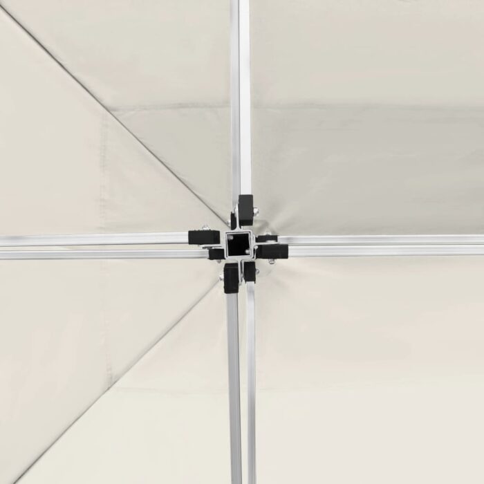 Tente de réception pliable avec parois Aluminium 4,5x3 m Crème – Image 8