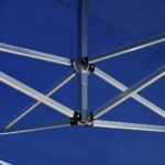 Tente de réception pliable avec parois Aluminium 4,5x3 m Bleu – Image 9
