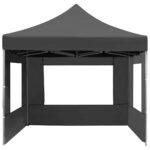 Tente de réception pliable à parois Aluminium 4,5x3m Anthracite – Image 4