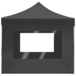 Tente de réception pliable à parois Aluminium 4,5x3m Anthracite – Image 6