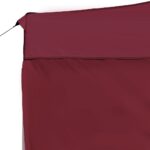 Tente de réception pliable et parois Aluminium 4,5x3 m Bordeaux – Image 7