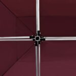 Tente de réception pliable et parois Aluminium 4,5x3 m Bordeaux – Image 8