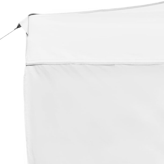 Tente de réception pliable avec parois Aluminium 4,5x3 m Blanc – Image 7