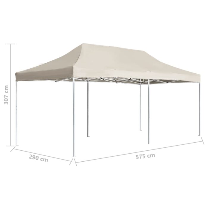 Tente de réception pliable Aluminium 6 x 3 m Crème – Image 7