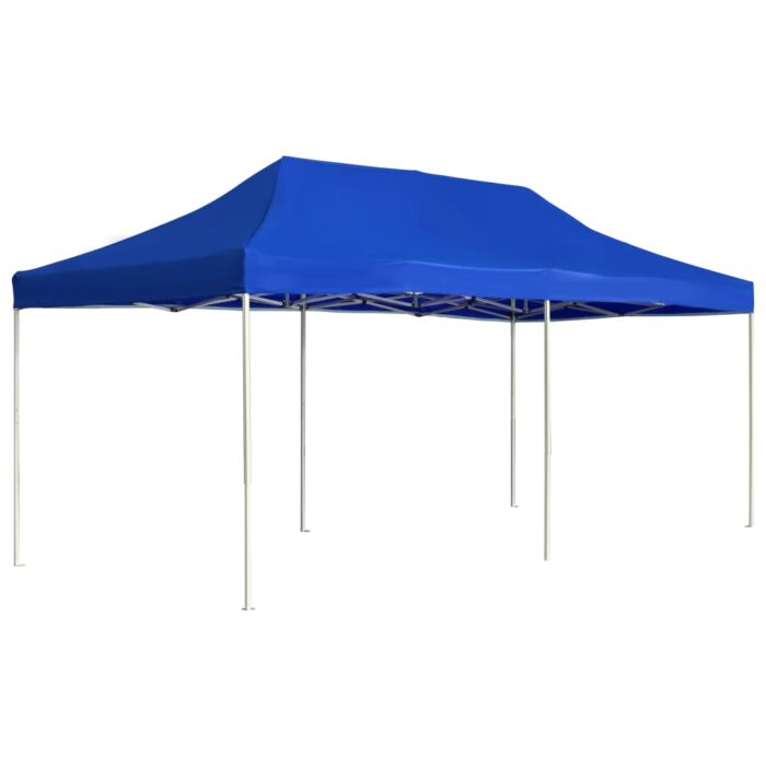 Tente de réception pliable Aluminium 6 x 3 m Bleu – Image 1