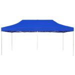 Tente de réception pliable Aluminium 6 x 3 m Bleu – Image 3