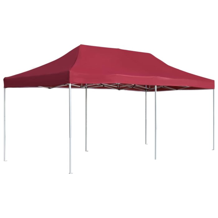 Tente de réception pliable Aluminium 6x3 m Bordeaux – Image 1