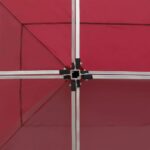 Tente de réception pliable Aluminium 6x3 m Bordeaux – Image 2