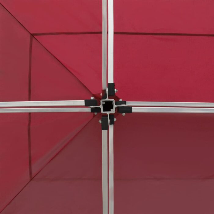 Tente de réception pliable Aluminium 6x3 m Bordeaux – Image 2