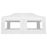 Tente de réception pliable avec parois Aluminium 6 x 3 m Blanc – Image 5