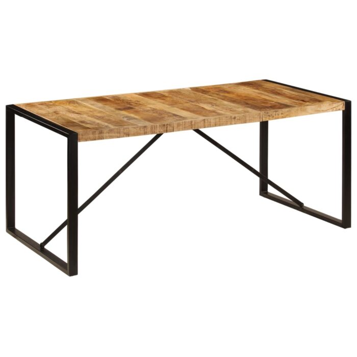 Table à manger 180x90x75 cm Bois de manguier massif – Image 7