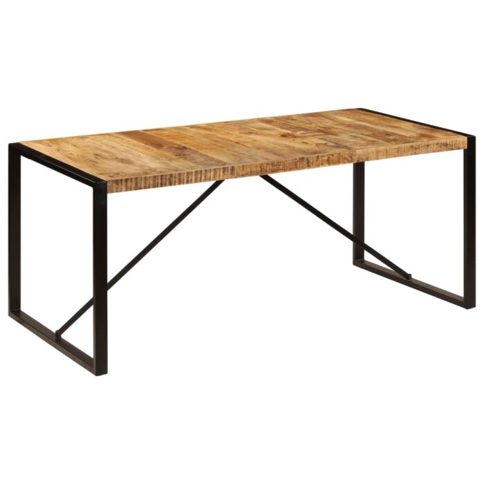 Table à manger 180x90x75 cm Bois de manguier massif – Image 8