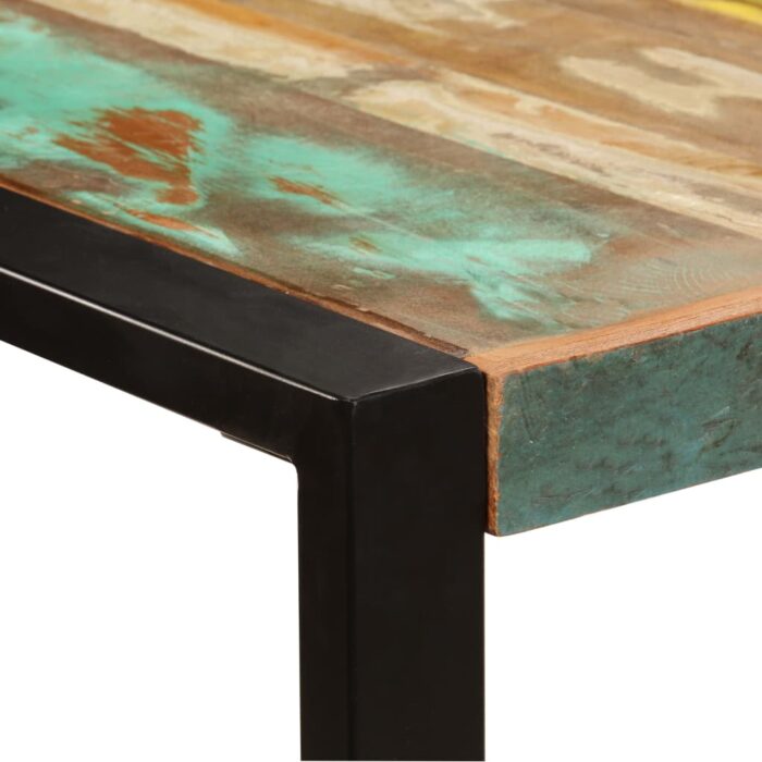 Table de salle à manger 180x90x75 cm Bois de récupération – Image 2