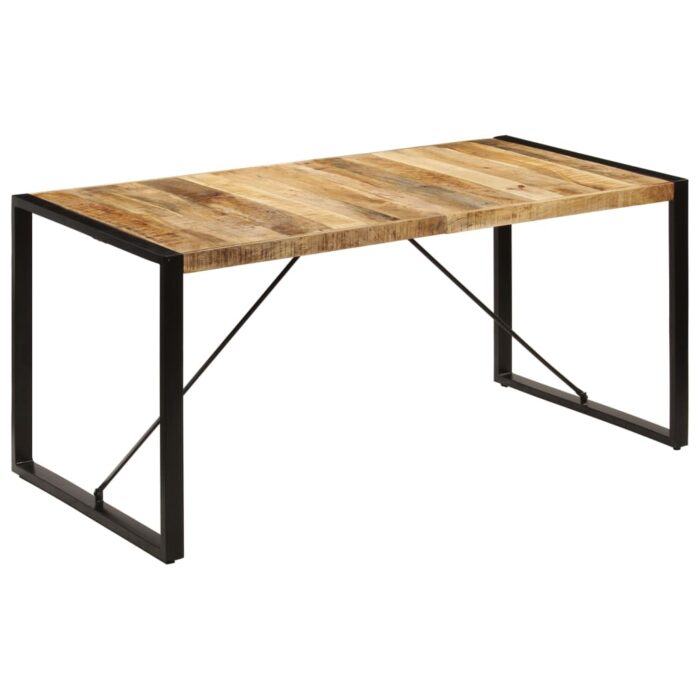 Table à manger 160x80x75 cm bois de manguier massif – Image 10