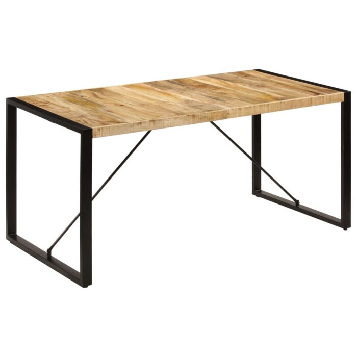 Table à manger 160x80x75 cm bois de manguier massif – Image 11