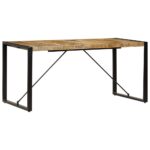 Table à manger 160x80x75 cm bois de manguier massif – Image 2