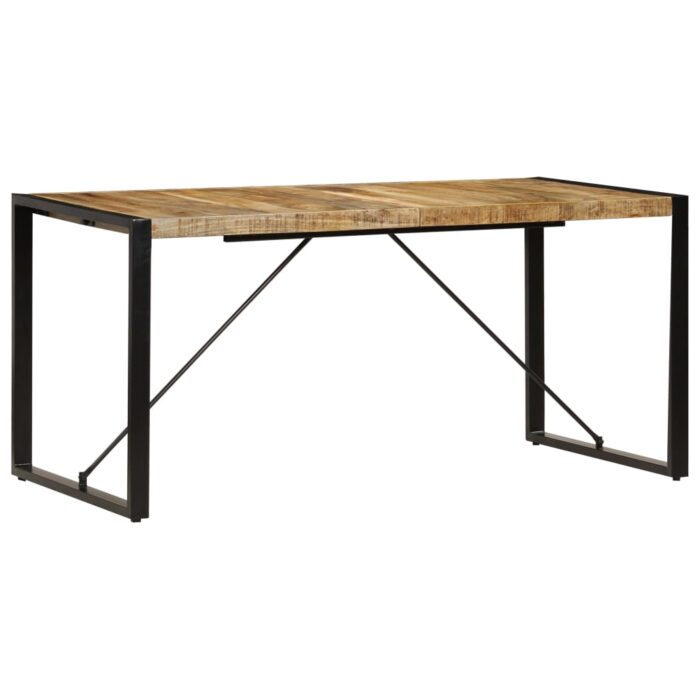 Table à manger 160x80x75 cm bois de manguier massif – Image 2