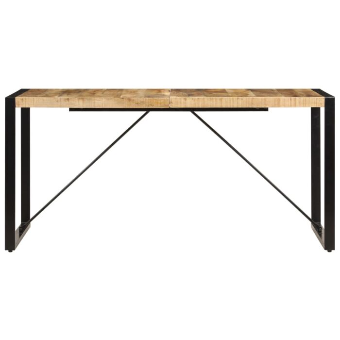 Table à manger 160x80x75 cm bois de manguier massif – Image 3