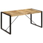 Table à manger 160x80x75 cm bois de manguier massif – Image 8