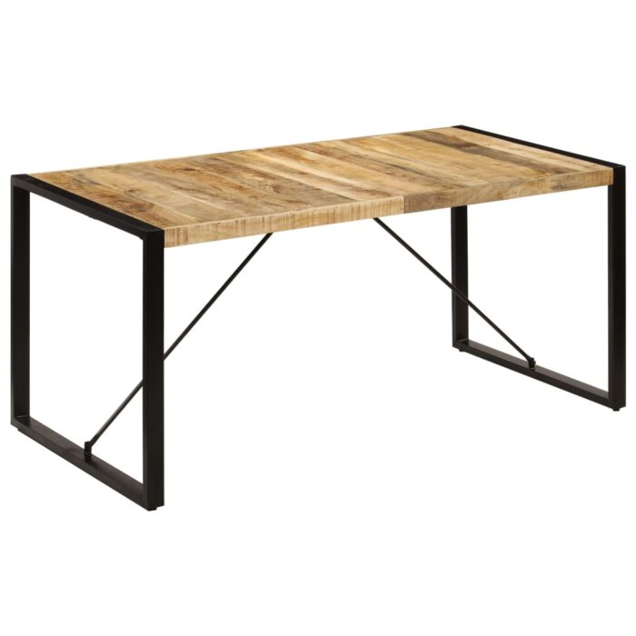 Table à manger 160x80x75 cm bois de manguier massif – Image 8