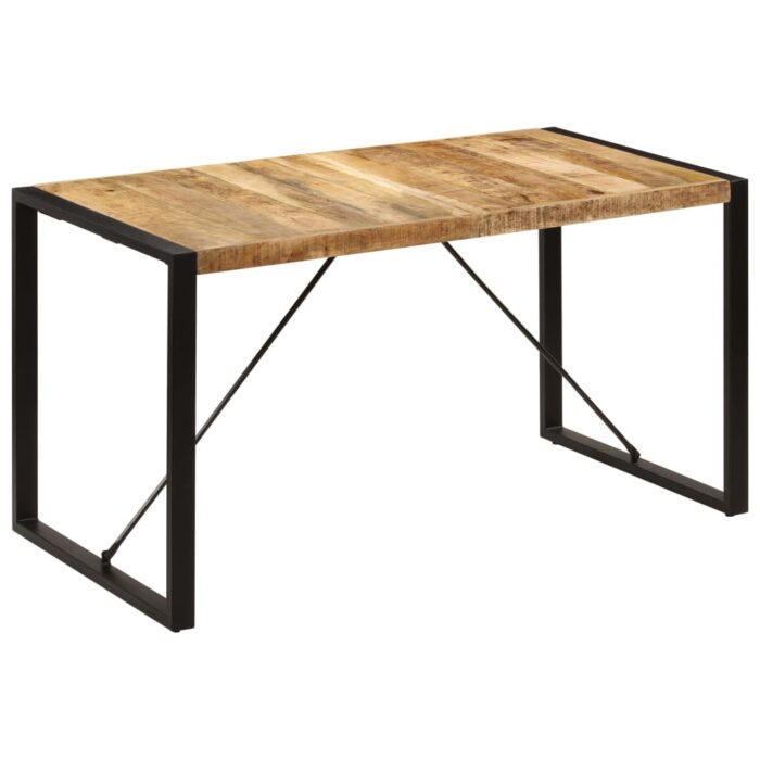 Table à manger 140x70x75 cm Bois de manguier massif – Image 1