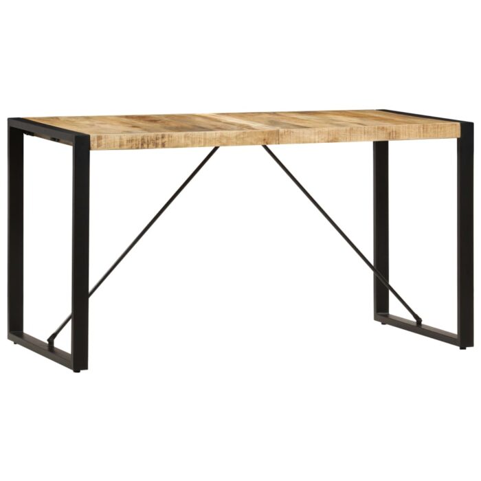 Table à manger 140x70x75 cm Bois de manguier massif – Image 12