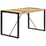 Table à manger 140x70x75 cm Bois de manguier massif – Image 3