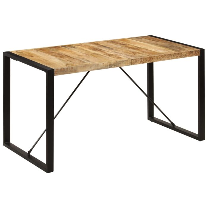 Table à manger 140x70x75 cm Bois de manguier massif – Image 8