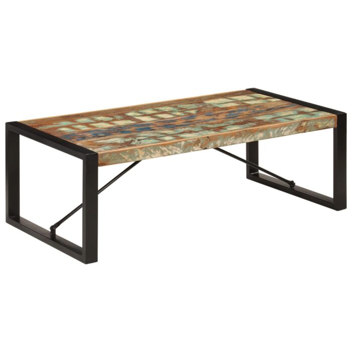 Table basse 120x60x40 cm Bois de récupération solide – Image 1