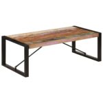 Table basse 120x60x40 cm Bois de récupération solide – Image 9