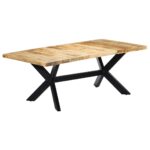 Table de salle à manger 200x100x75 cm Bois de manguier solide