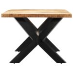 Table de salle à manger 200x100x75 cm Bois de manguier solide – Image 2