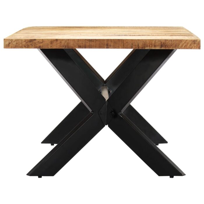 Table de salle à manger 200x100x75 cm Bois de manguier solide – Image 2