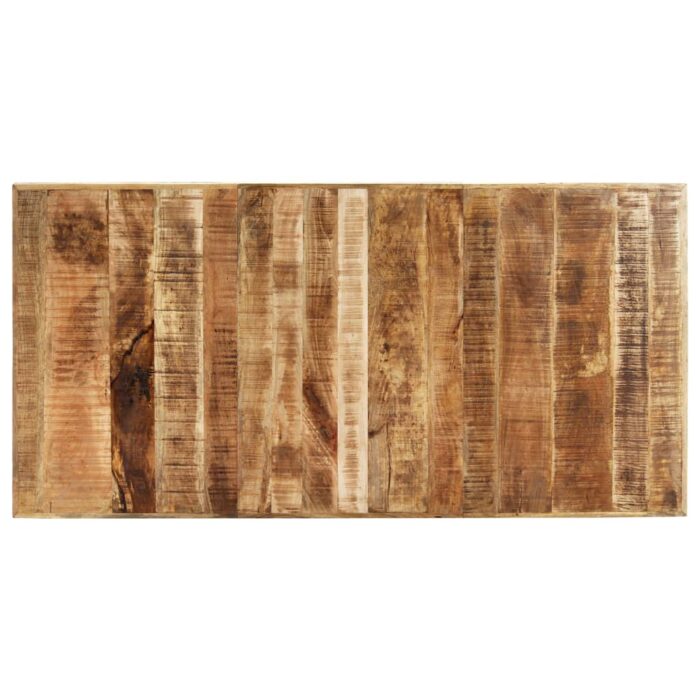 Table de salle à manger 200x100x75 cm Bois de manguier solide – Image 3