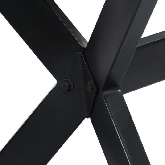 Table de salle à manger 200x100x75 cm Bois de manguier solide – Image 5